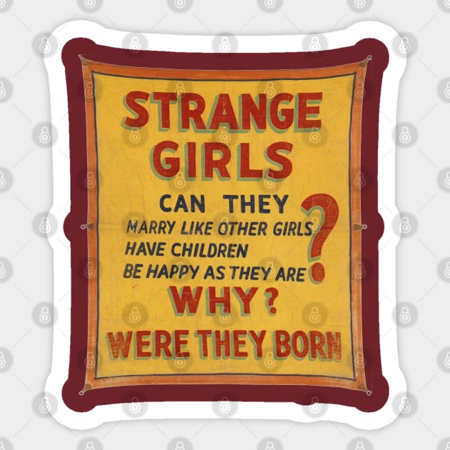 Strange Girls 1 Sticker by The Curious Cabinet